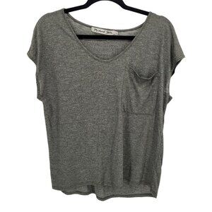 Michael stars Womens green one size Brooklyn pocket tee soft v neck